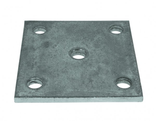 Ankerplatten - vierkant S235JR (St37-2) mit Bohrungen d-12,5m