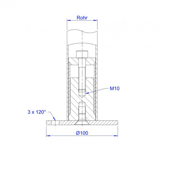 Bodenanker | Bodenanker | Pfostenbefestigung | Abelshop